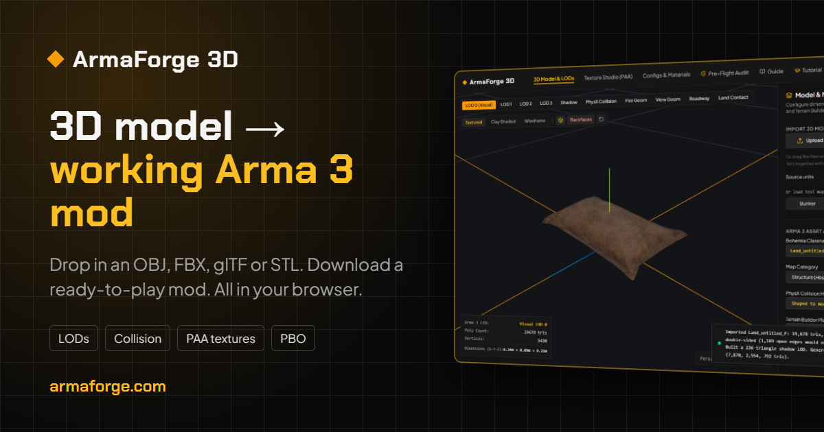 Arma 3 Building Builder: Make Walkable Custom Buildings Online | ArmaForge